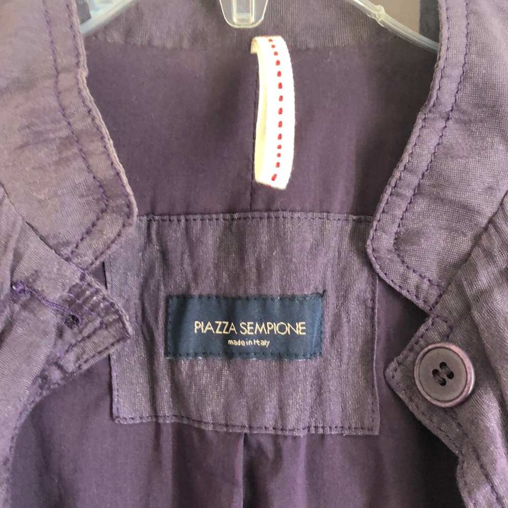 Piazza Sempione Royal Purple Cotton Metallic 42